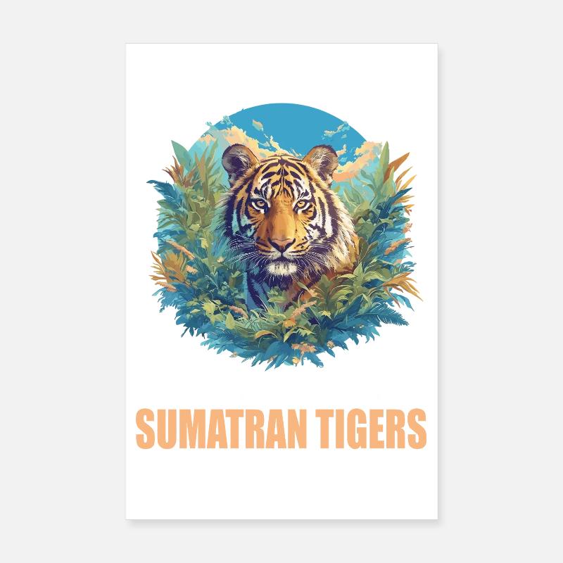Sumatra-Tiger Poster 20x30 cm