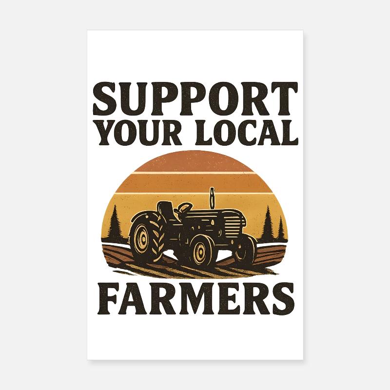 Rural support for farmers Poster 8" x 12" (20x30 cm)