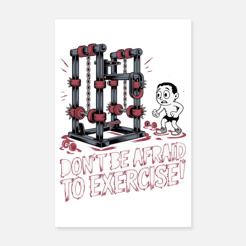 Conception de motivation de remise en forme intrépide Poster 20 x 30 cm