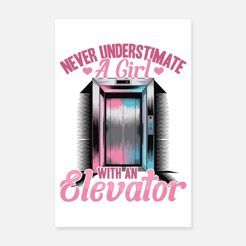 Elevator toddler & kids Poster 8" x 12" (20x30 cm)