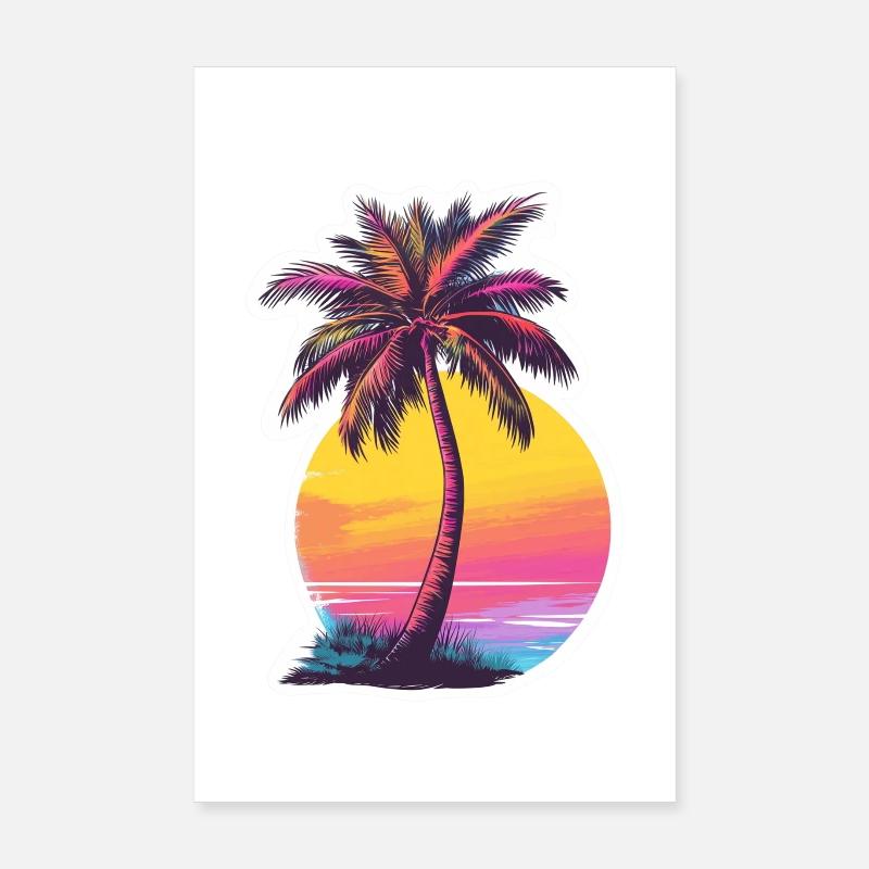 Palm tree Poster 8" x 12" (20x30 cm)