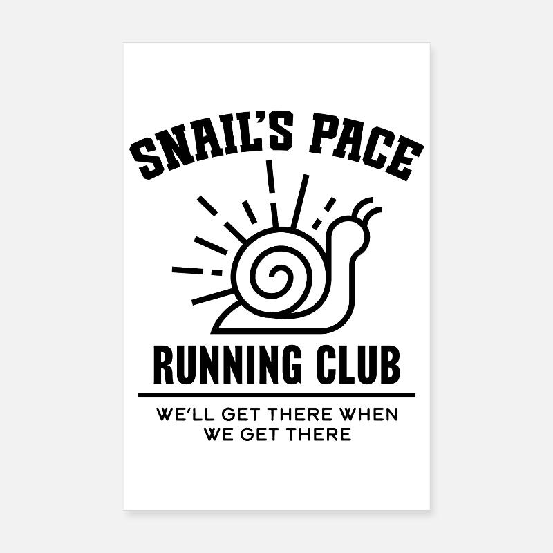 Club de course Snail’s Pace Poster 20 x 30 cm