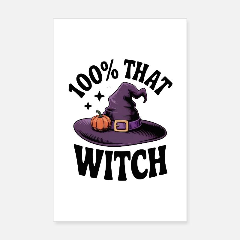 100 % cette sorcière Poster 20 x 30 cm