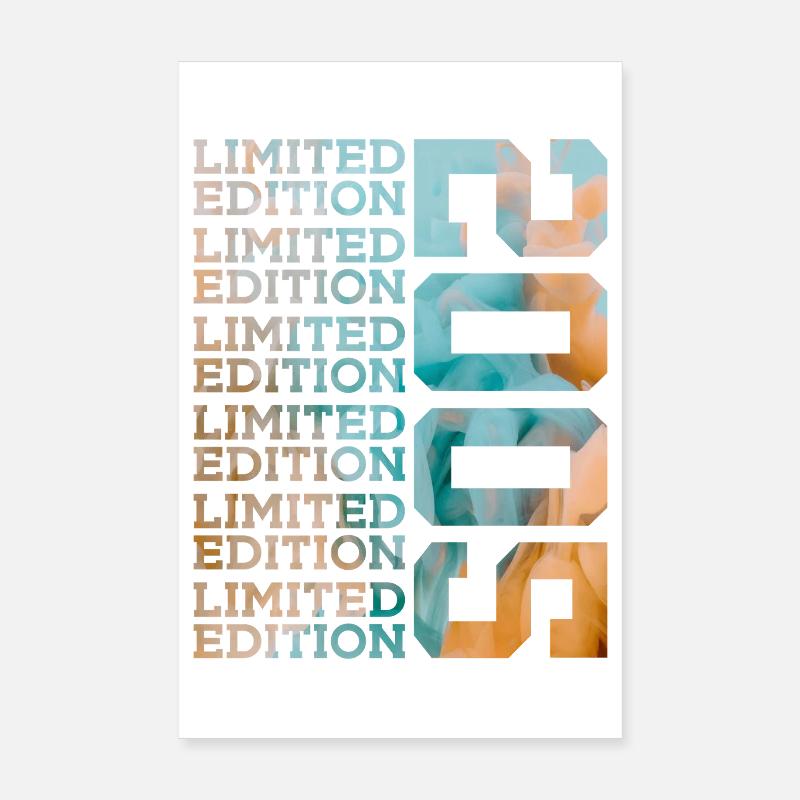ÉDITION LIMITÉE 2005 21 ANS 21E ANNIVERSAIRE Poster 20 x 30 cm