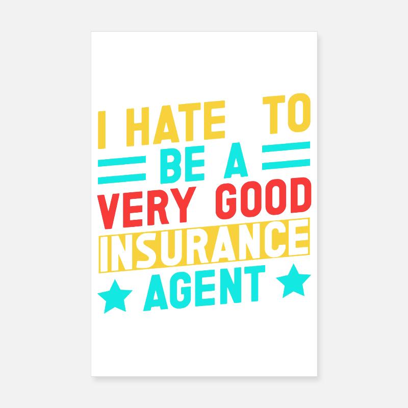 Conception de devis d’agent d’assurance humoristique Poster 20 x 30 cm