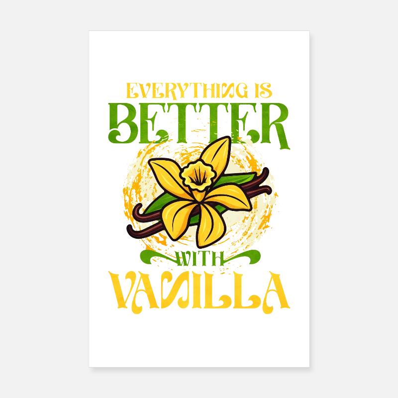 Vanille à la fleur de vanille Poster 20 x 30 cm