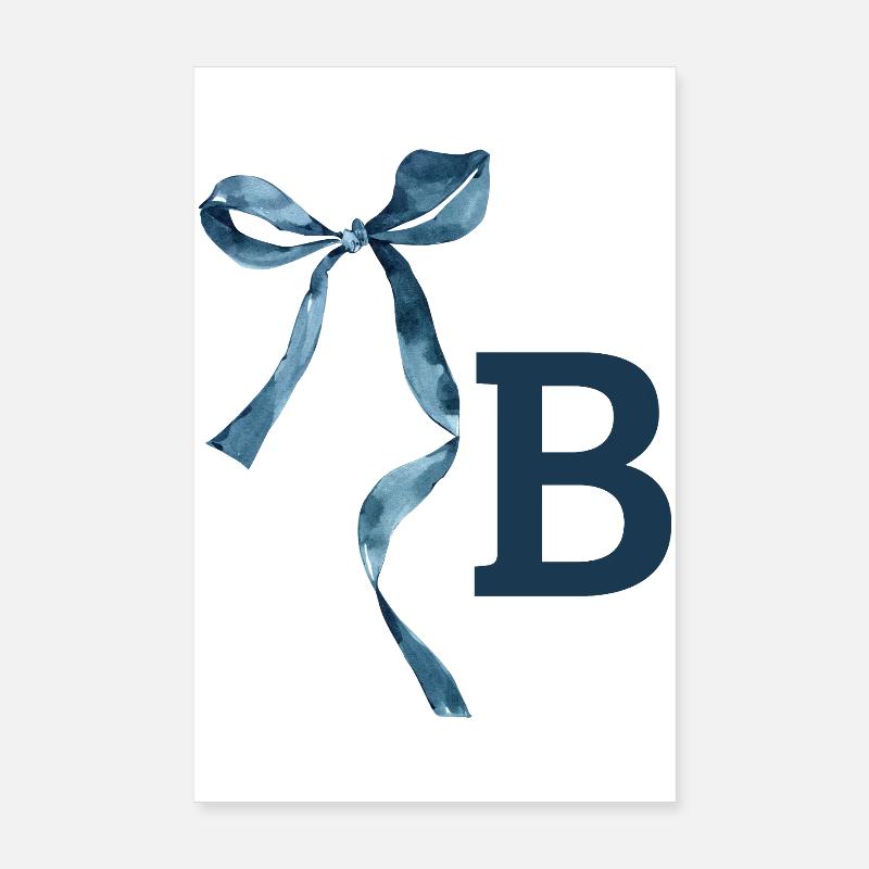 Monogramme b idée cadeau  Poster 20 x 30 cm