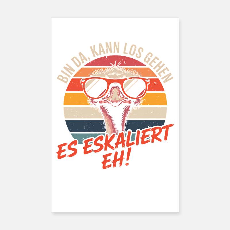 Strauss I'm Here We Go It's Escalating Anyway Poster 8" x 12" (20x30 cm)