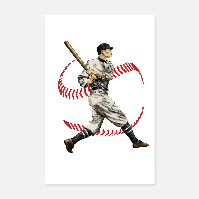 Base-ball Poster 20 x 30 cm