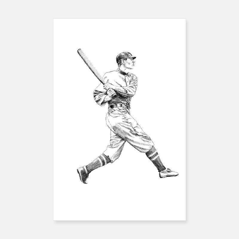 Baseball Poster 8" x 12" (20x30 cm)