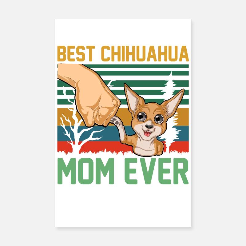 Chihuahua Mutter Poster 20x30 cm
