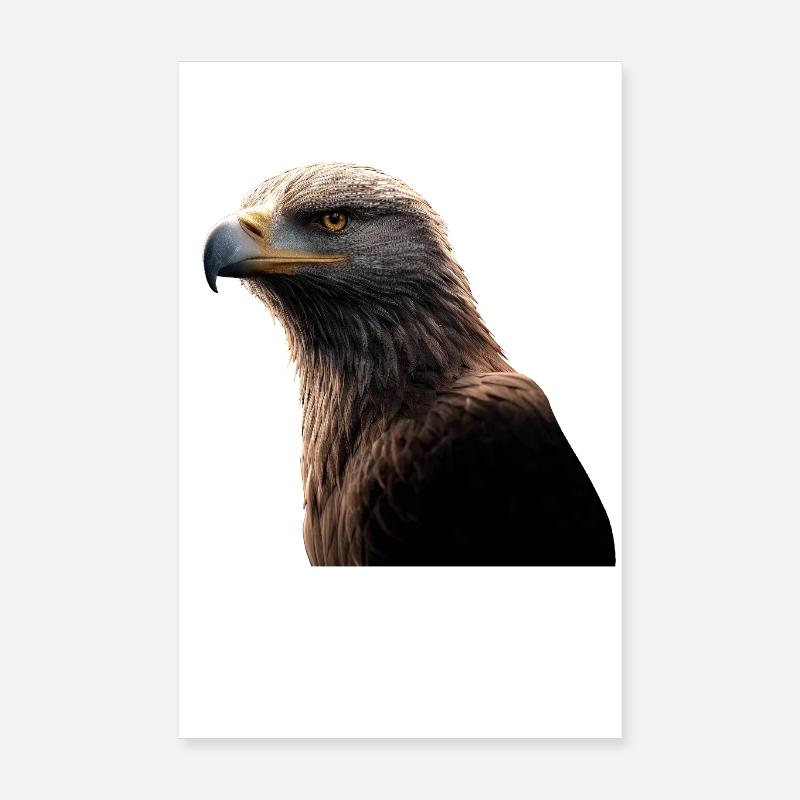 Aigle Pygargue à tête blanche Aigle royal Pygargue à queue blanche Poster 20 x 30 cm