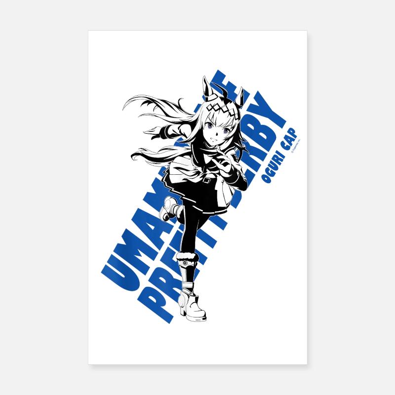 Manga-Heldin mit dynamischem Stil Poster 20x30 cm