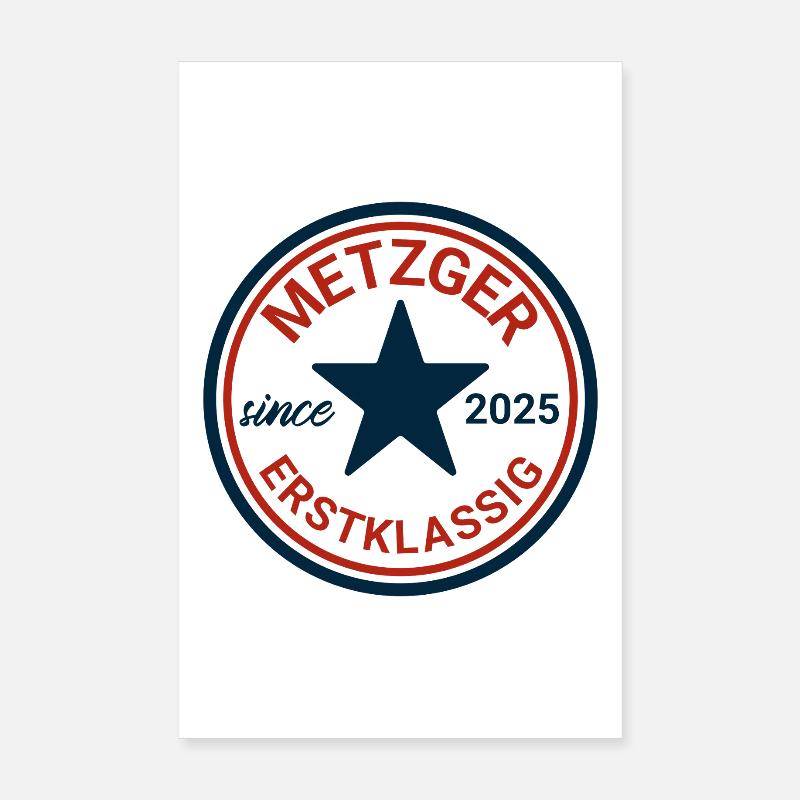 Butcher Vintage Emblem Poster 8" x 12" (20x30 cm)