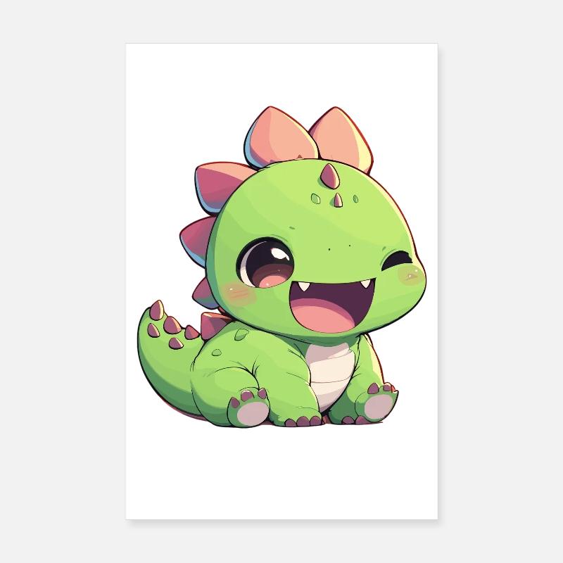 Dino Dinosaur Dinosaur Poster 8" x 12" (20x30 cm)