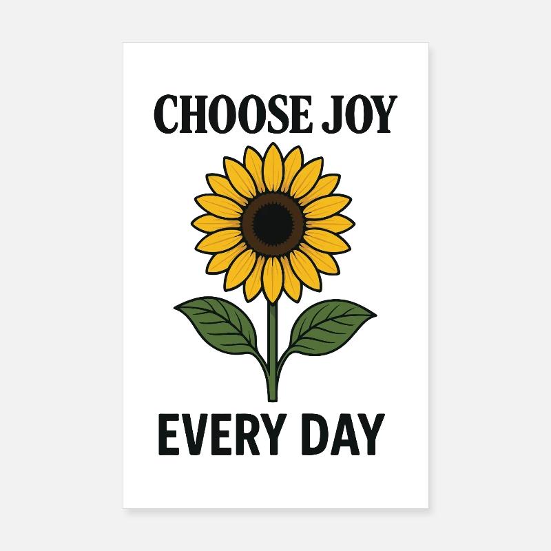 Choose Joy Every Day Mindfulness Affirmation Poster 8" x 12" (20x30 cm)