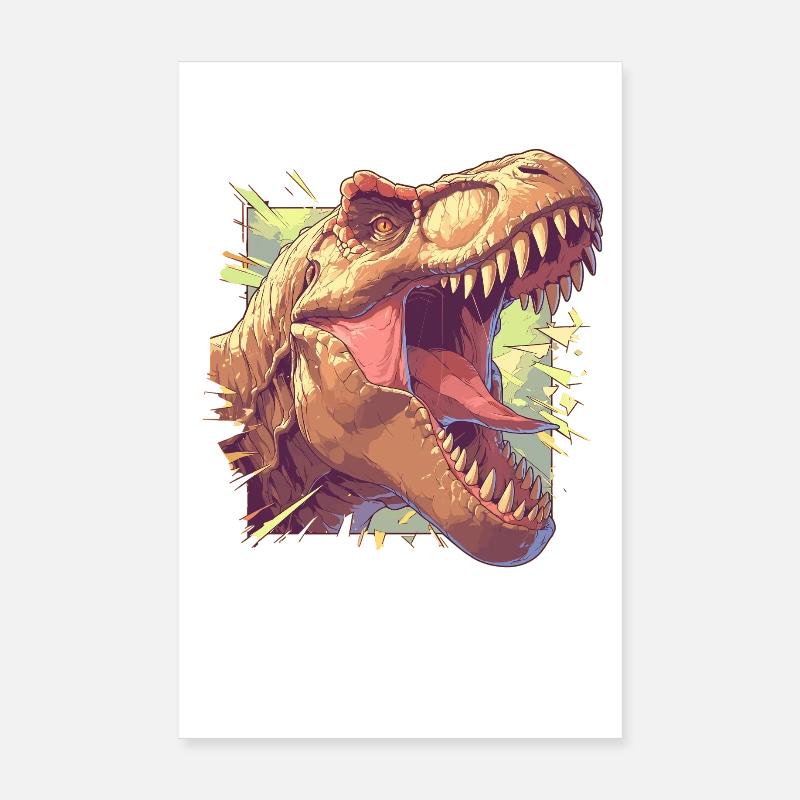 Dino Dinosaur Dinosaur Poster 8" x 12" (20x30 cm)