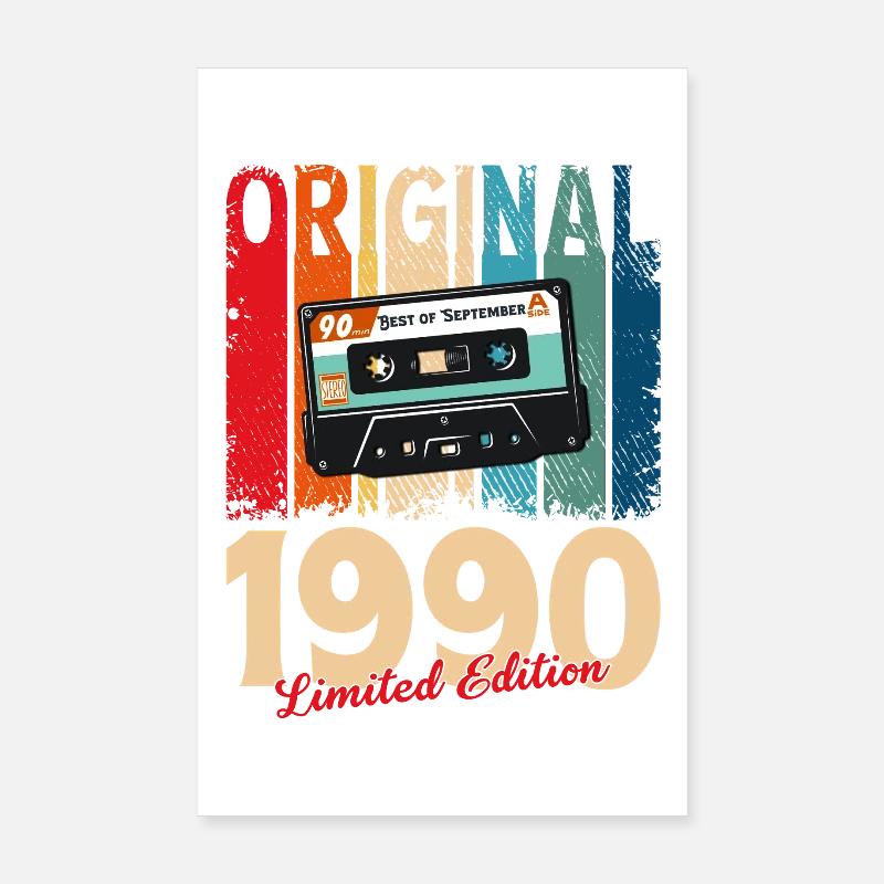 35th Birthday Cassette September 1990 Poster 8" x 12" (20x30 cm)