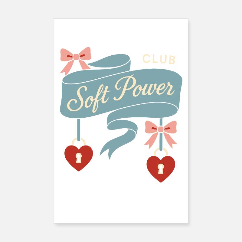 Coquette Aesthetic Bow Pattern Girly Pastel Poster 8" x 12" (20x30 cm)
