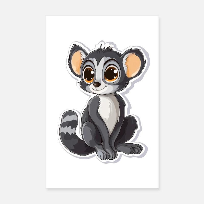 lémurien Poster 20 x 30 cm