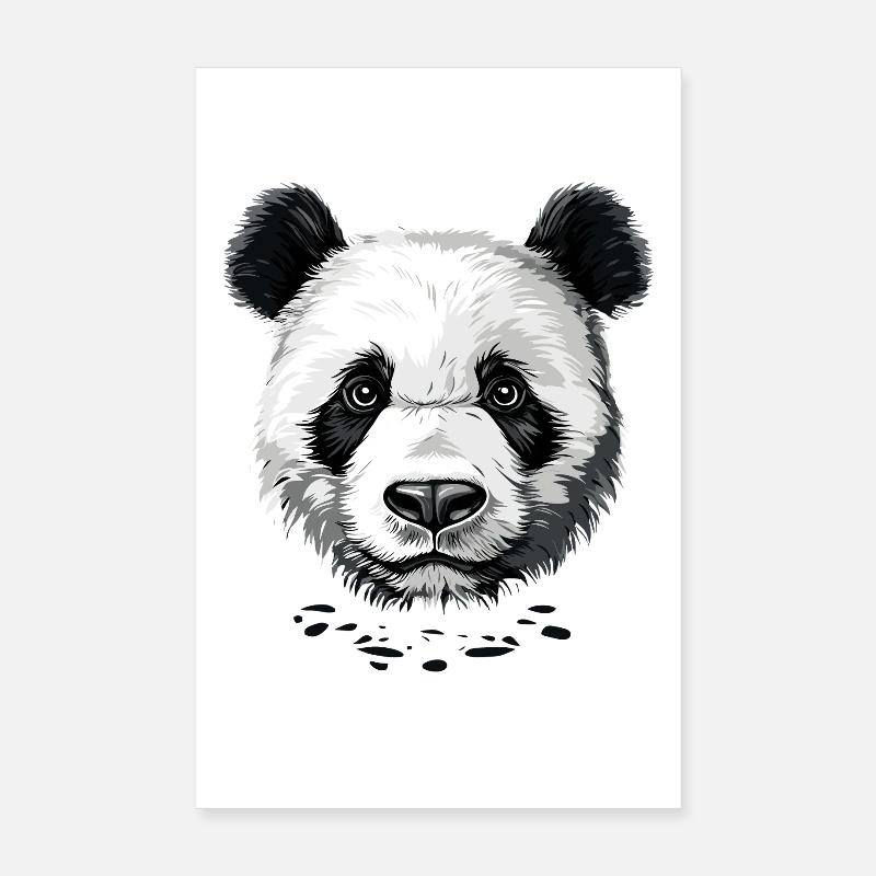 Panda Bear Giant Pandas Giant Panda Cute Panda Bear Poster 8" x 12" (20x30 cm)
