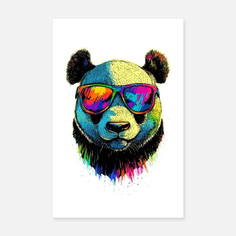 Panda Ours Pandas Géants Panda Géant Mignon Panda Ours Panda Poster 20 x 30 cm