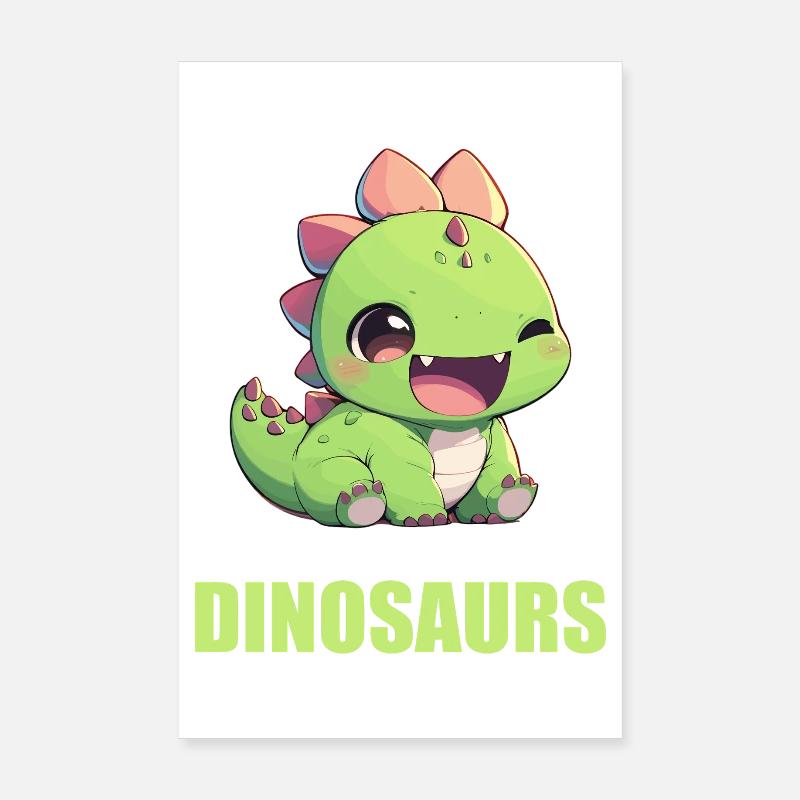 Dino Dinosaur Dinosaur Poster 8" x 12" (20x30 cm)