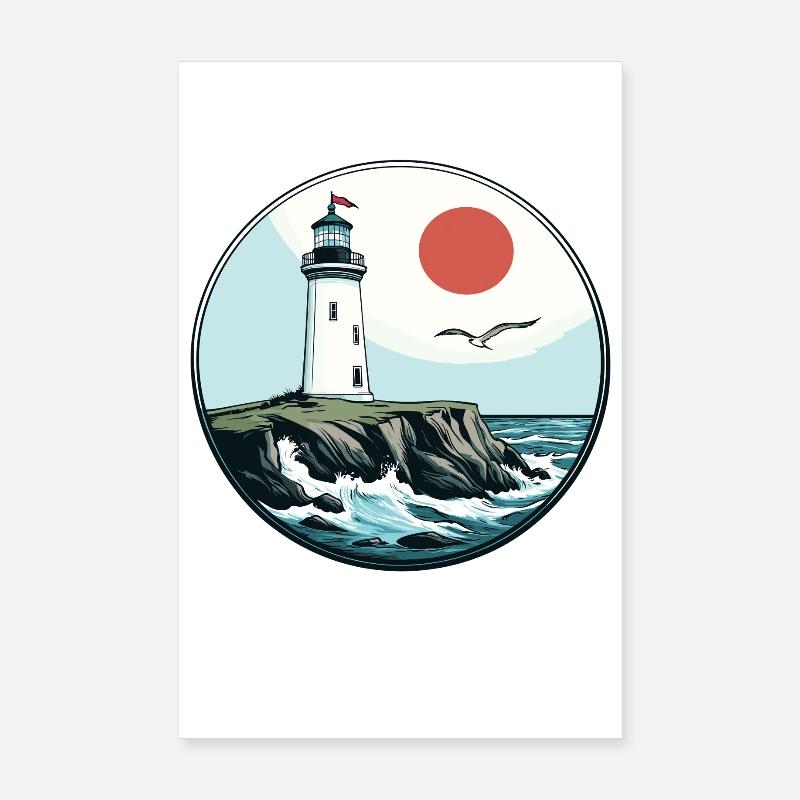 lighthouse Poster 8" x 12" (20x30 cm)