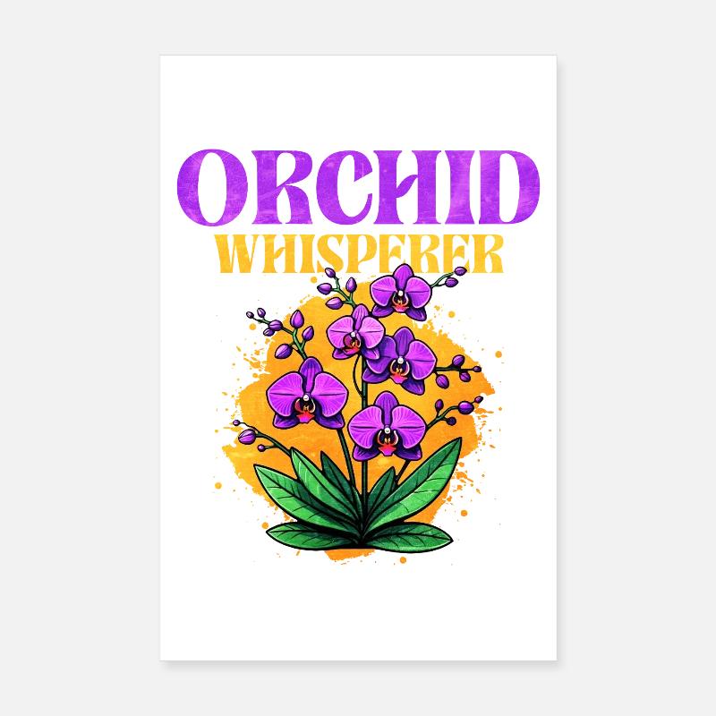 Orchidee Flüstern Design Poster 20x30 cm