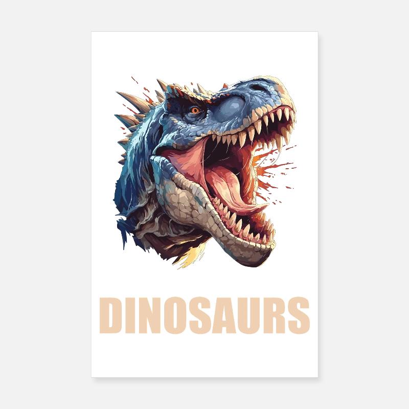 Dino Dinosaur Dinosaur Poster 8" x 12" (20x30 cm)