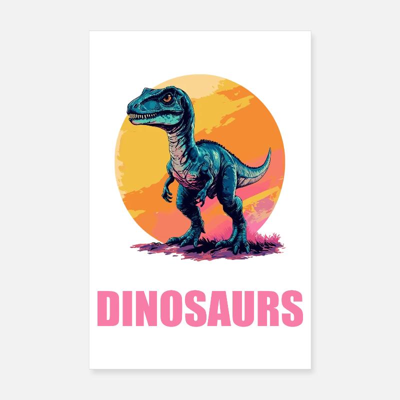 Dino Dinosaure Dinosaure Poster 20 x 30 cm