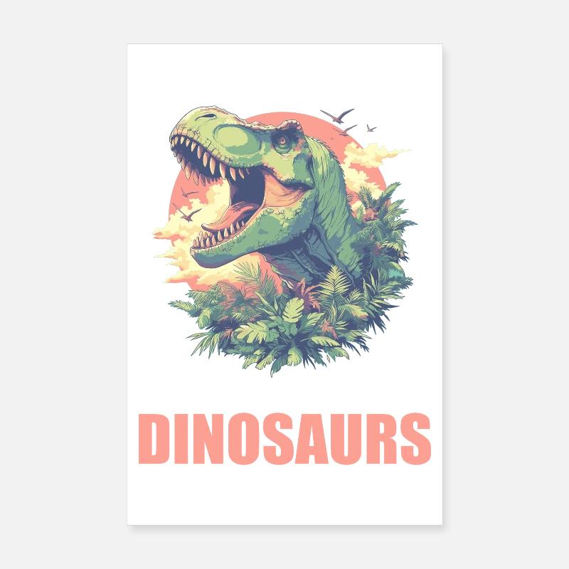 Dino Dinosaure Dinosaure Poster 20 x 30 cm