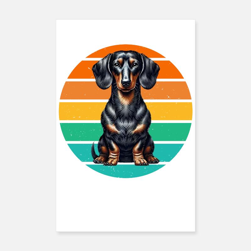 Teckel Chien Teckel Éleveur Teckel Lover Teckel Poster 20 x 30 cm