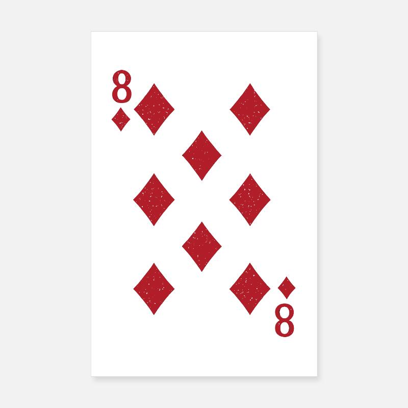Card pattern 8 plaid design on clothing Poster 8" x 12" (20x30 cm)