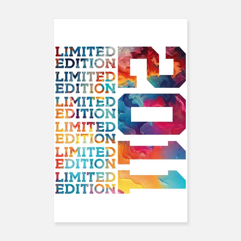 ÉDITION LIMITÉE 2011 14 ANS 14E ANNIVERSAIRE - Poster 20 x 30 cm - blanc