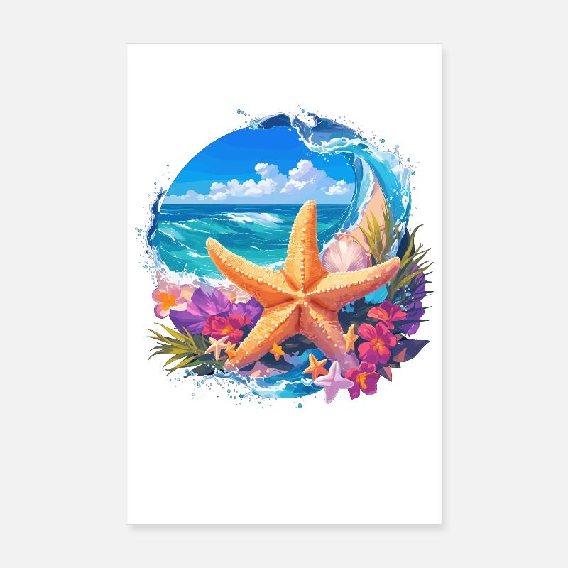 Starfish Starfish Poster 8" x 12" (20x30 cm)