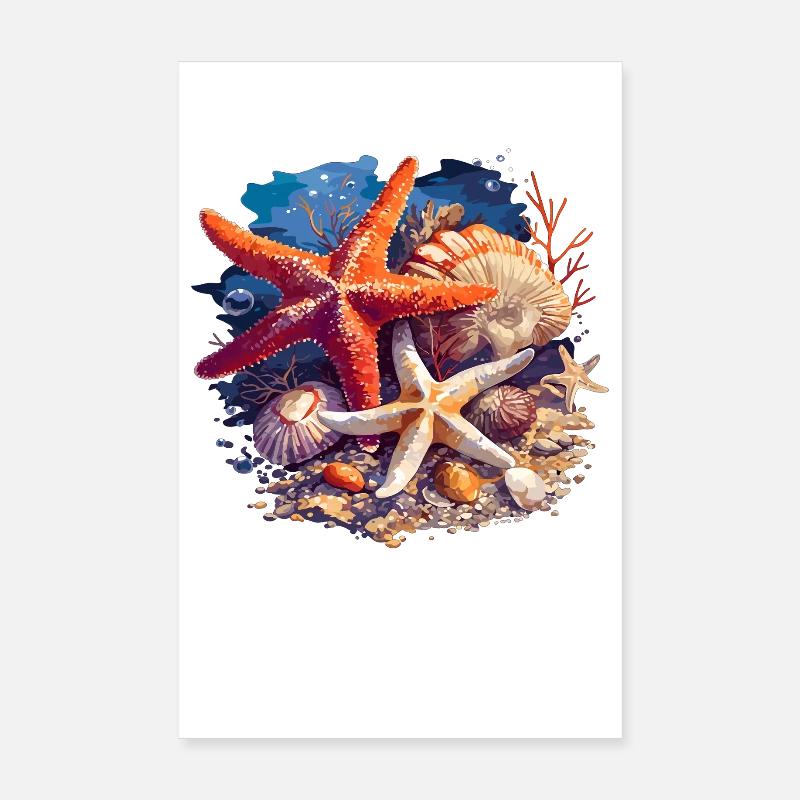 Étoile de mer Étoile de mer Poster 20 x 30 cm