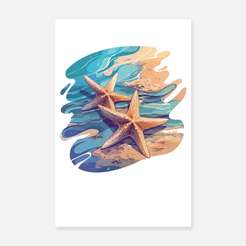 Starfish Starfish Poster 8" x 12" (20x30 cm)