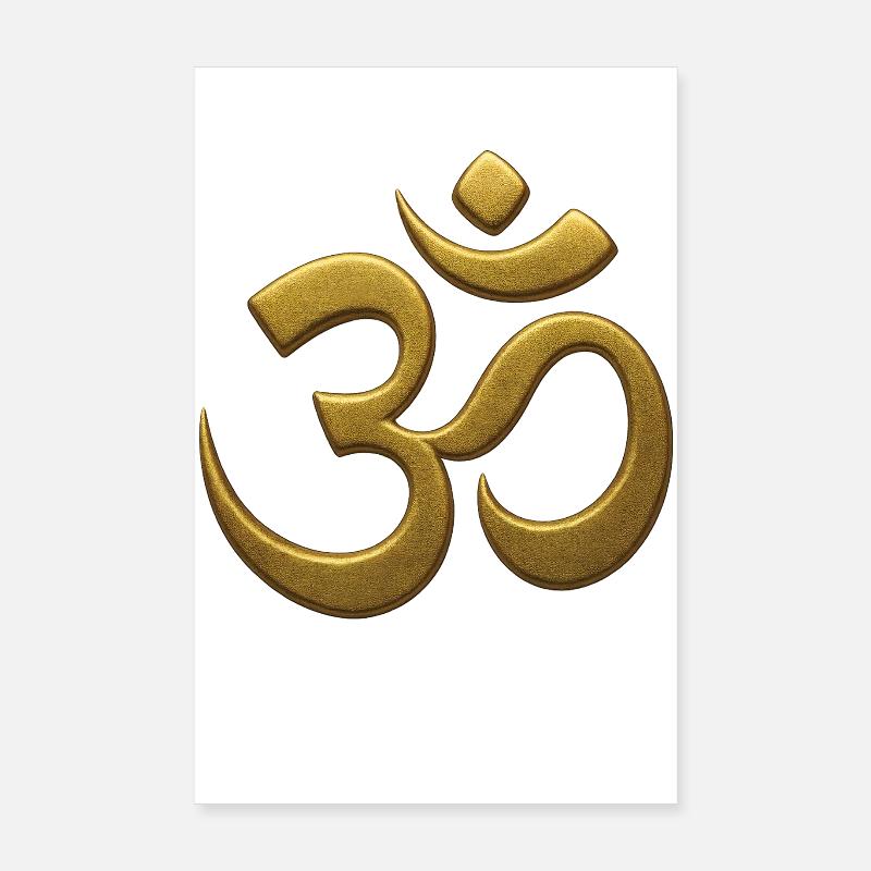 Om Mindfulness Affirmation Conscience spirituelle Poster 20 x 30 cm