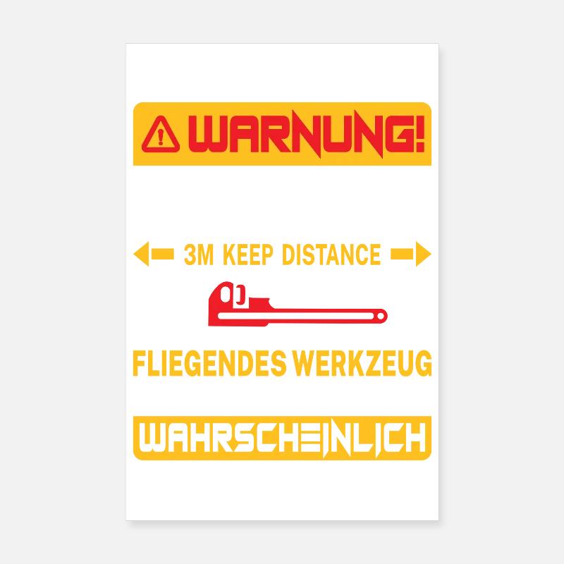 Heating Engineer Heating Construction Plumber Plumber Poster 8" x 12" (20x30 cm)