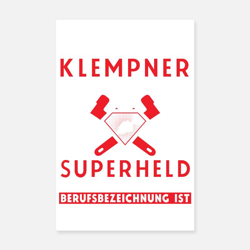 Heating Engineer Heating Construction Plumber Plumber Poster 8" x 12" (20x30 cm)