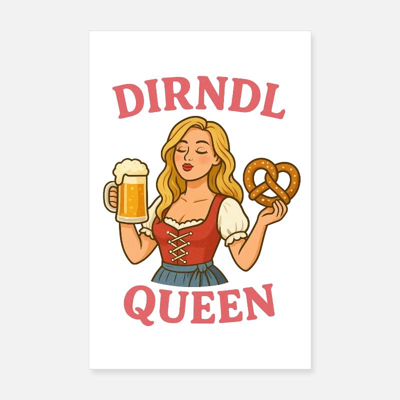 Reine Dirndl Poster 20 x 30 cm