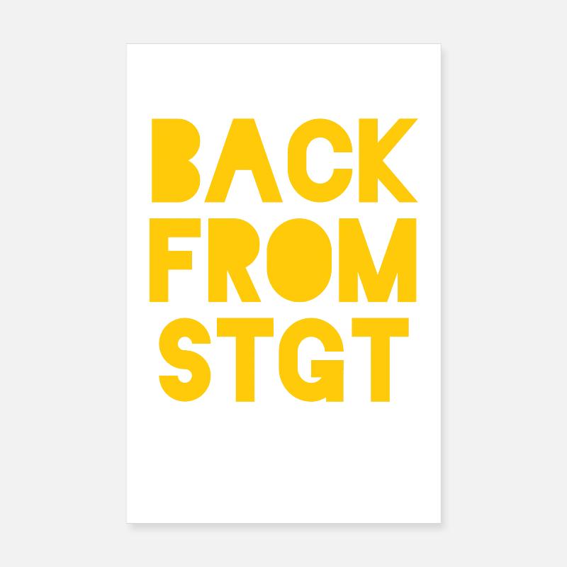 Back from Stuttgart Poster 20x30 cm