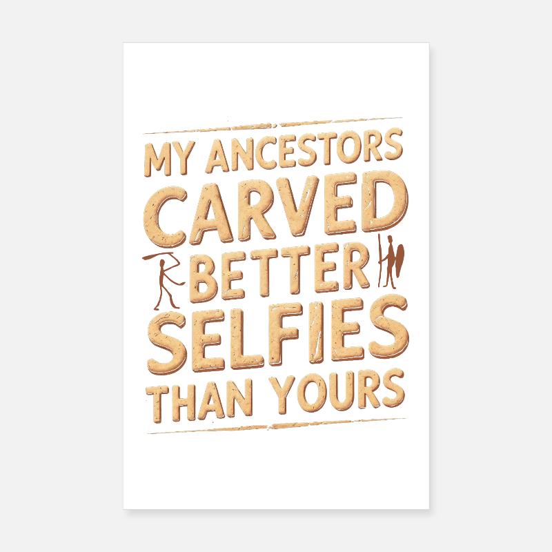 Petroglyphe Petroglyphen Craved Selfies Poster 20x30 cm