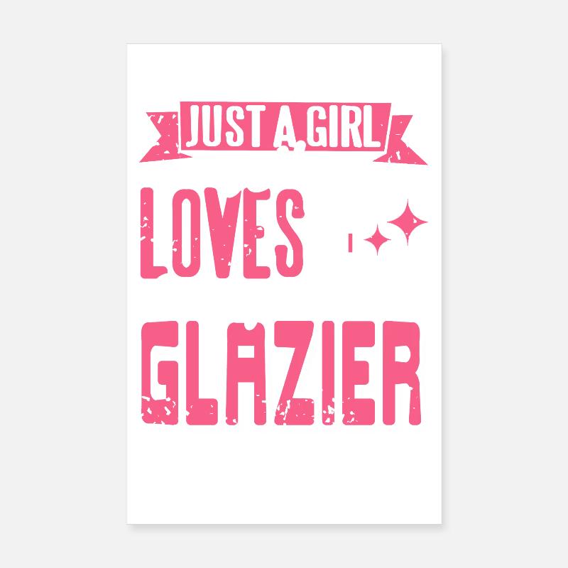 Glazier Sarcasm Level Based On Workplace Dumb Poster 8" x 12" (20x30 cm)
