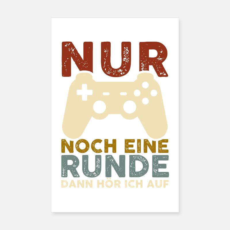 Nur Noch Eine Runde Dann Hör Ich Auf Lustig Spruch Poster 20x30 cm