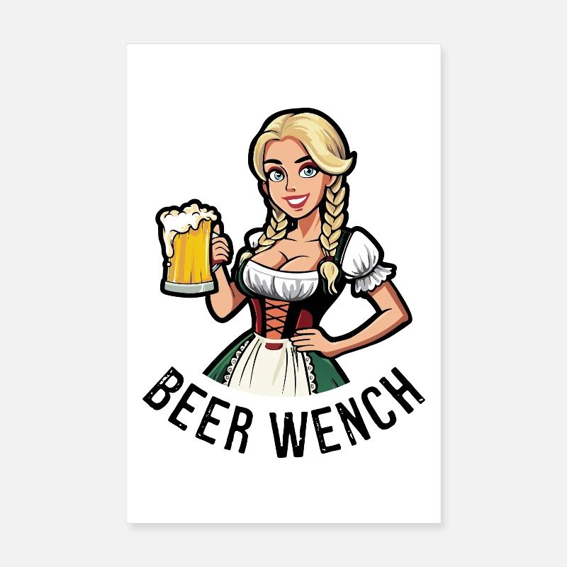 Bierweibchen Poster 20x30 cm