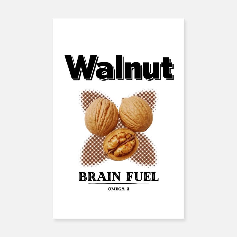 Power Fruit - Noix Poster 20 x 30 cm