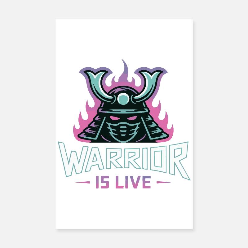 Viking Warrior Fearless Design Poster 8" x 12" (20x30 cm)