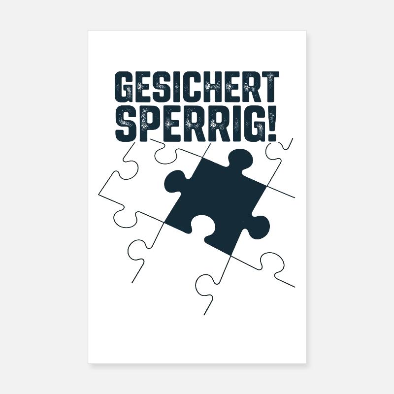Secured Bulky – Déclaration de puzzle urbain Poster 20 x 30 cm